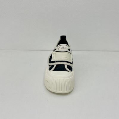 Black White Comfort Fashion Sneakers Women Breathable Sneakers With Letters